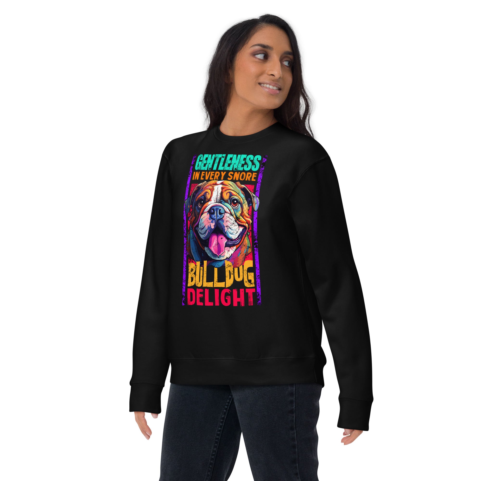 English Bulldog Unisex Premium Sweatshirt