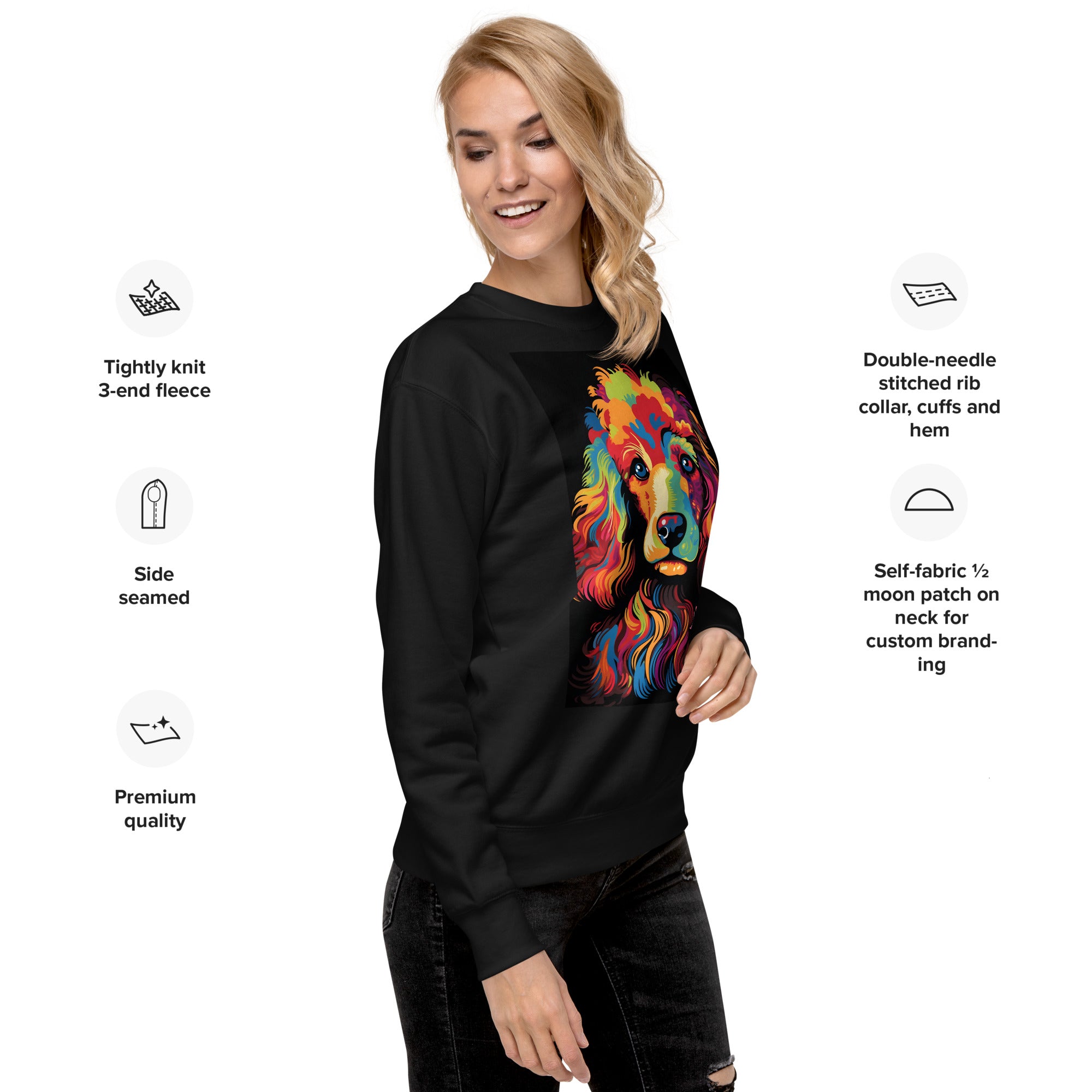 Poodle Unisex Premium Sweatshirt