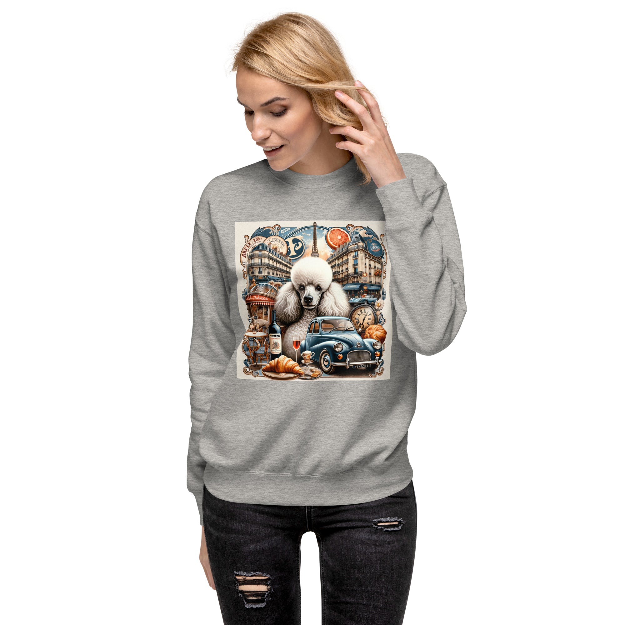 Poodle Unisex Premium Sweatshirt