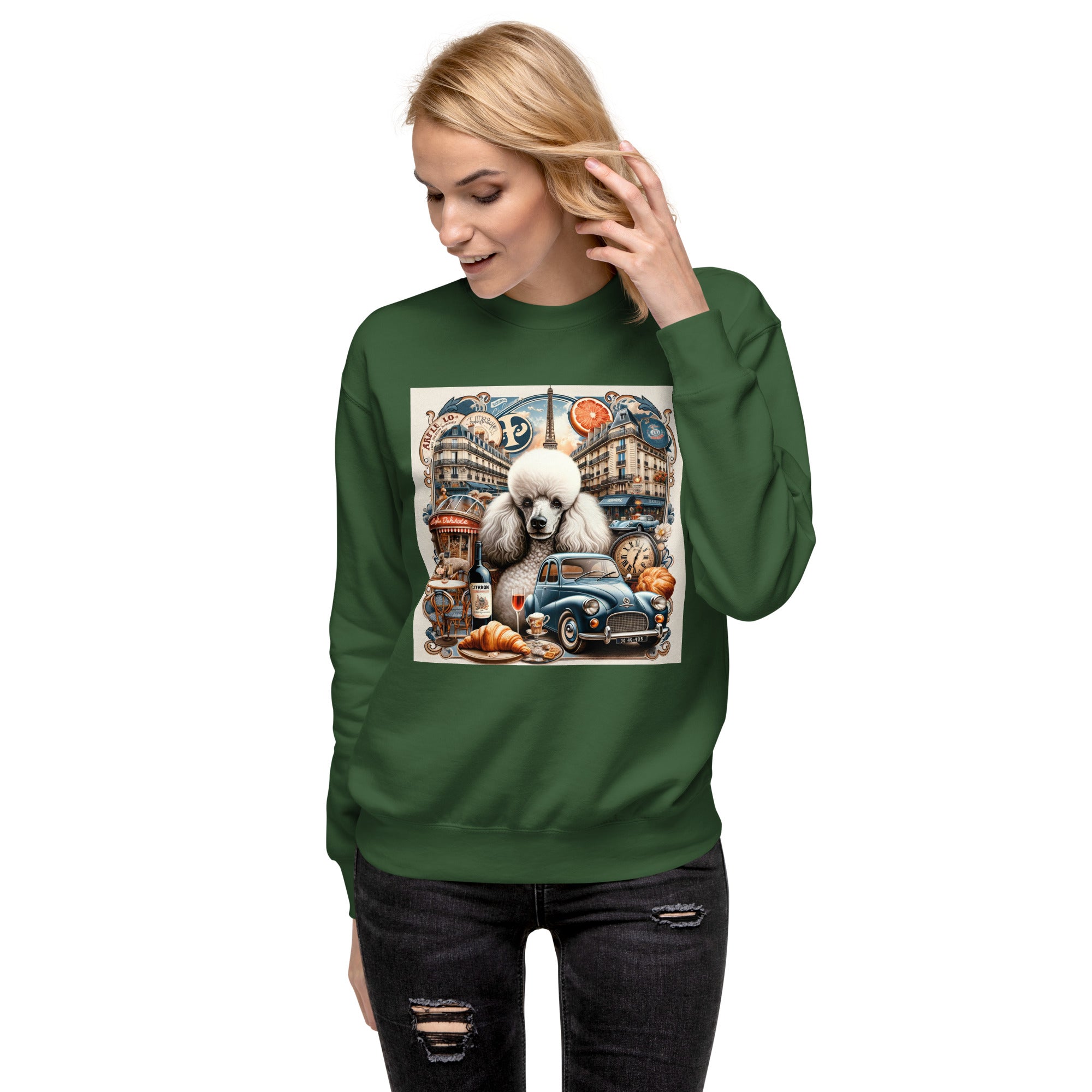 Poodle Unisex Premium Sweatshirt