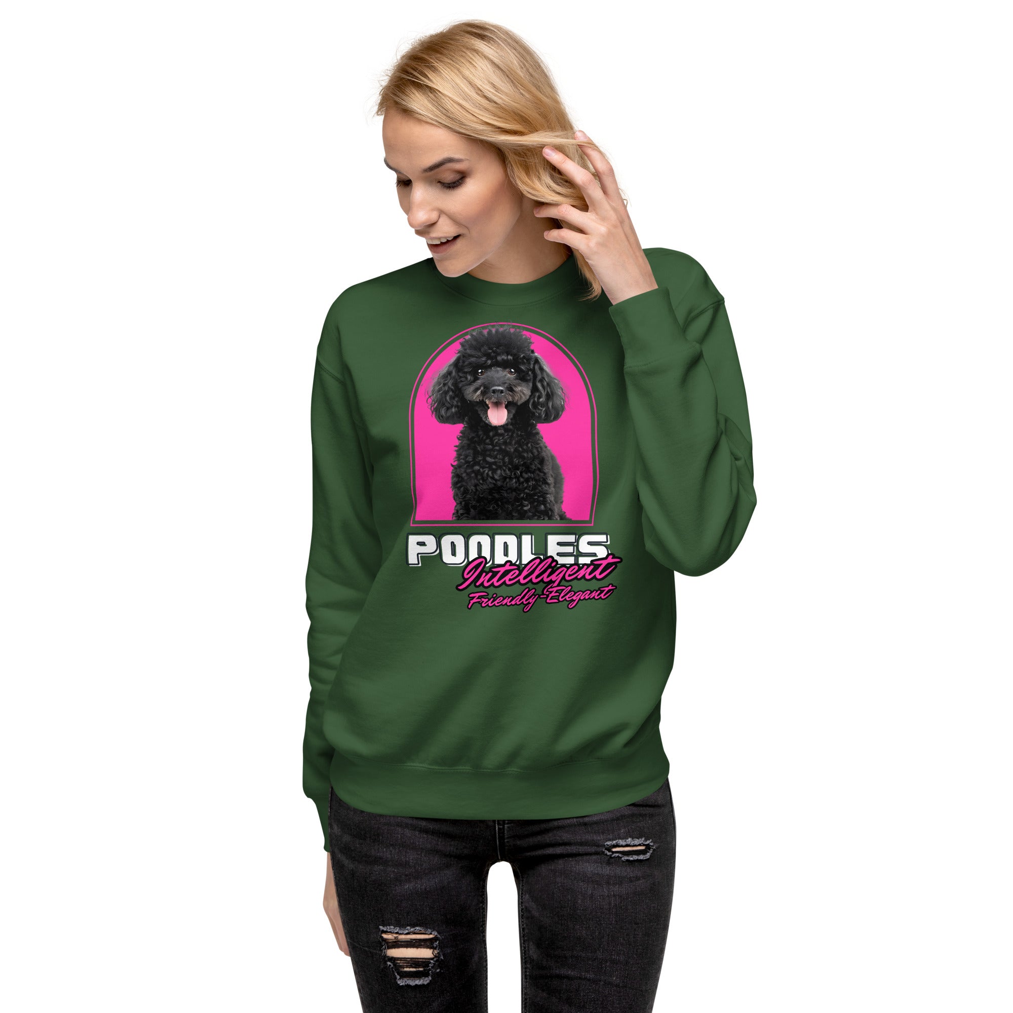 Poodle Unisex Premium Sweatshirt