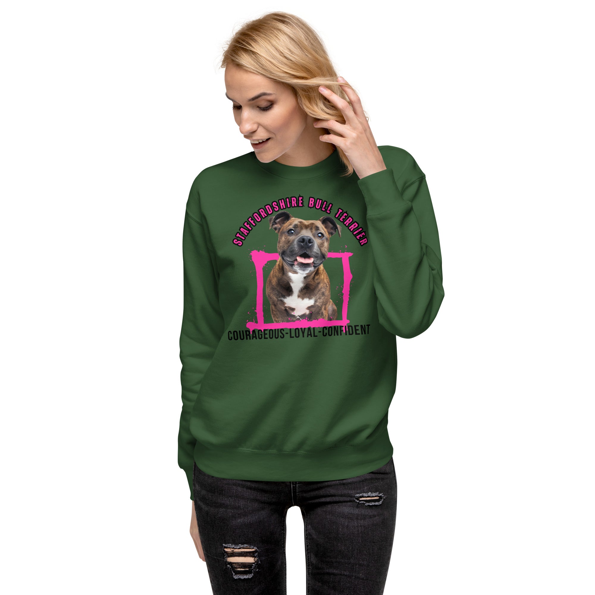 Staffordshire Bull Terrier Unisex Premium Sweatshirt