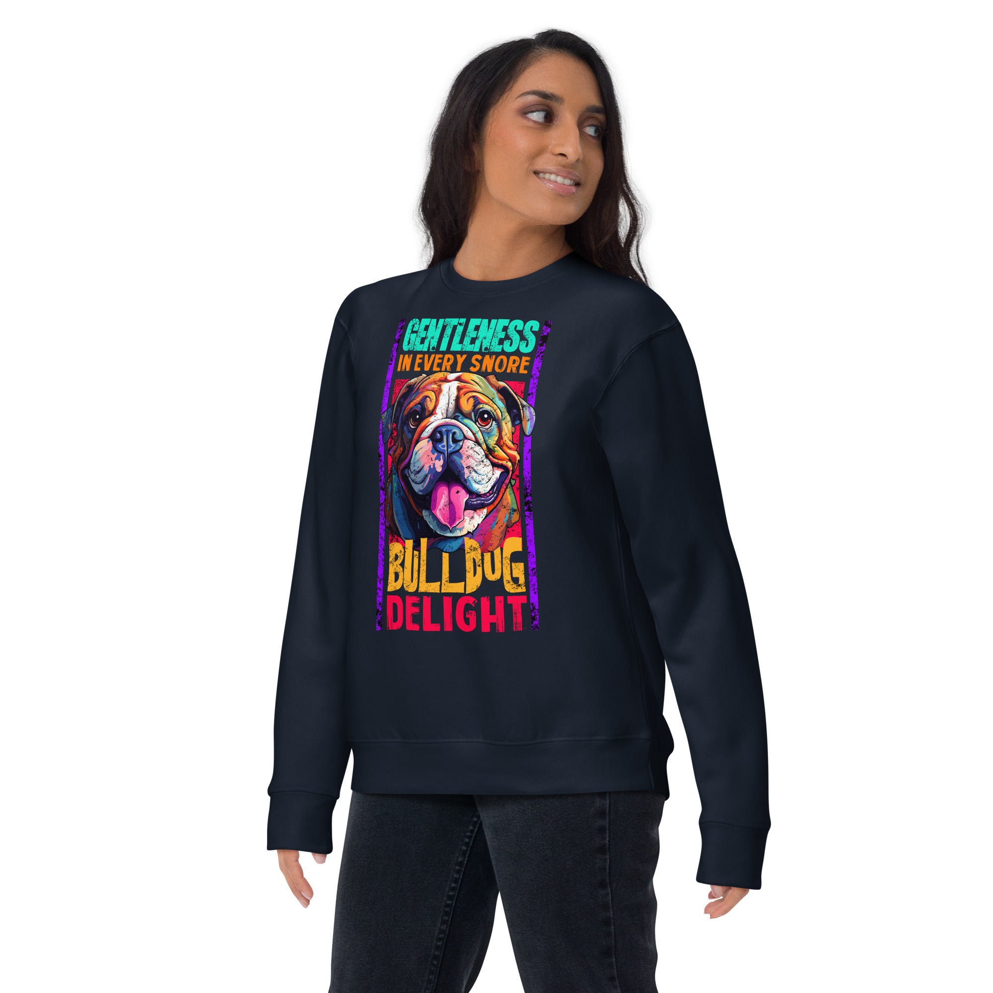 English Bulldog Unisex Premium Sweatshirt