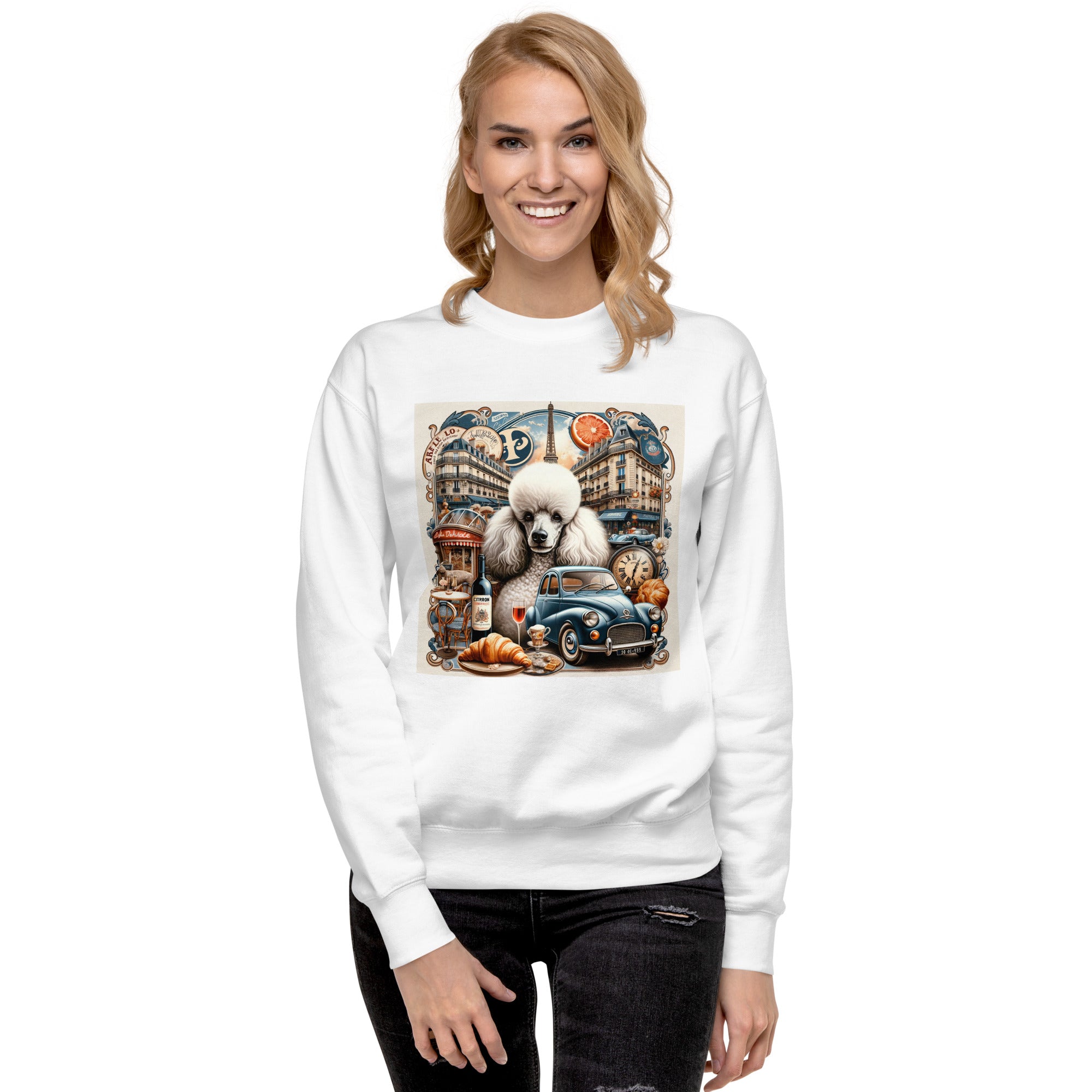 Poodle Unisex Premium Sweatshirt