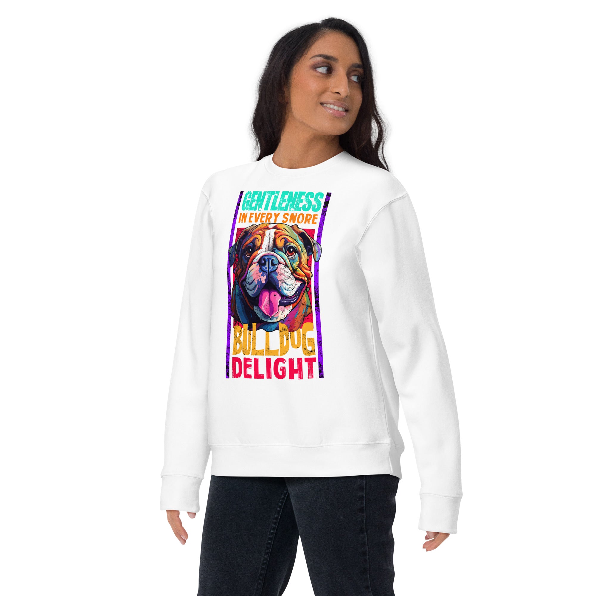 English Bulldog Unisex Premium Sweatshirt