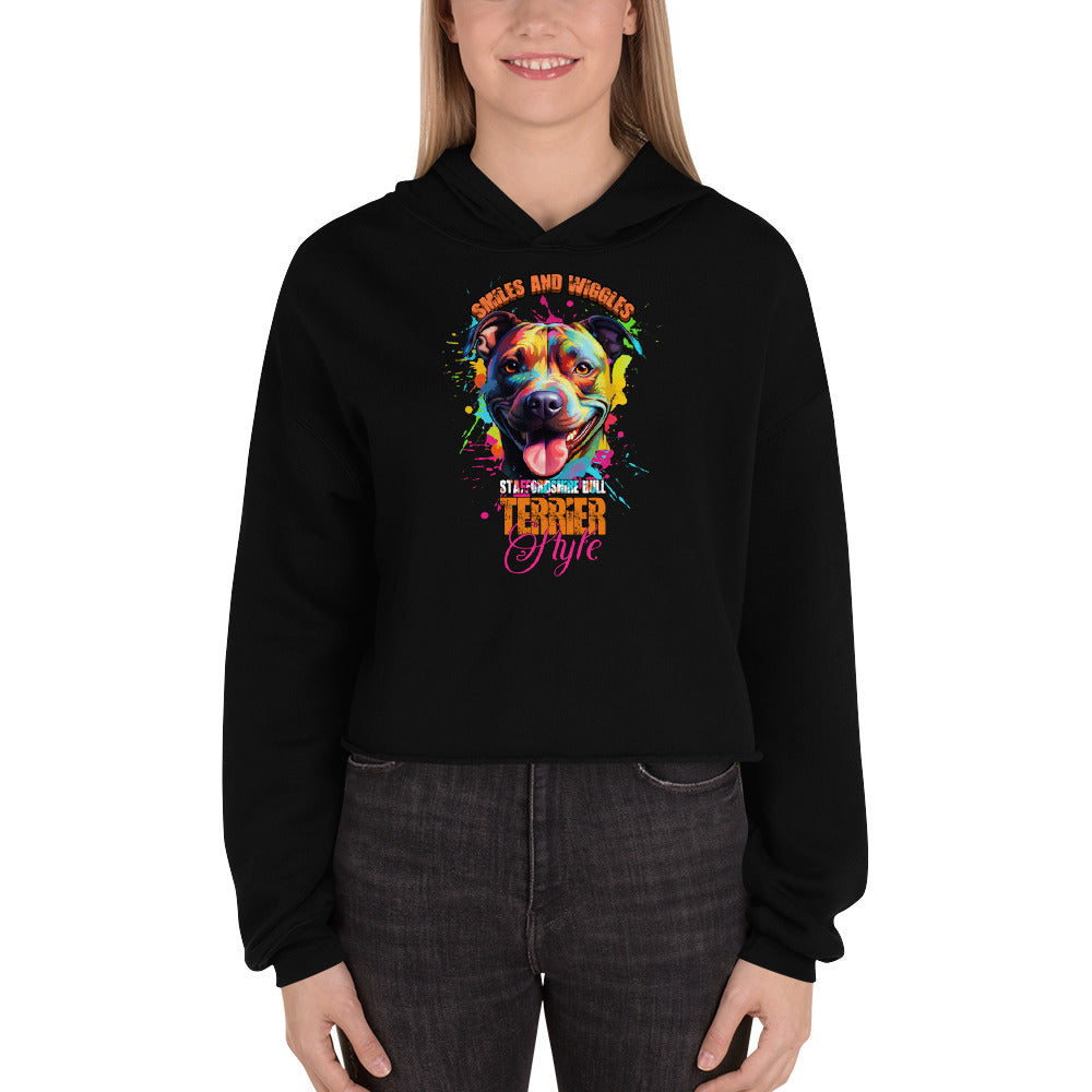 Staffordshire Bull Terrier Crop Hoodie