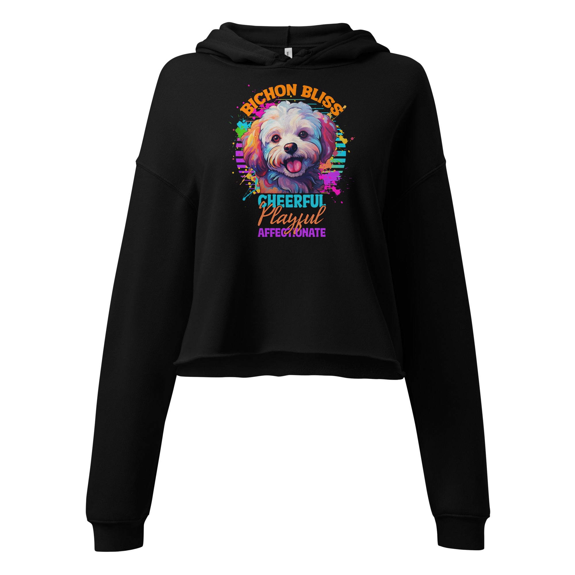 Bichon Frise Crop Hoodie