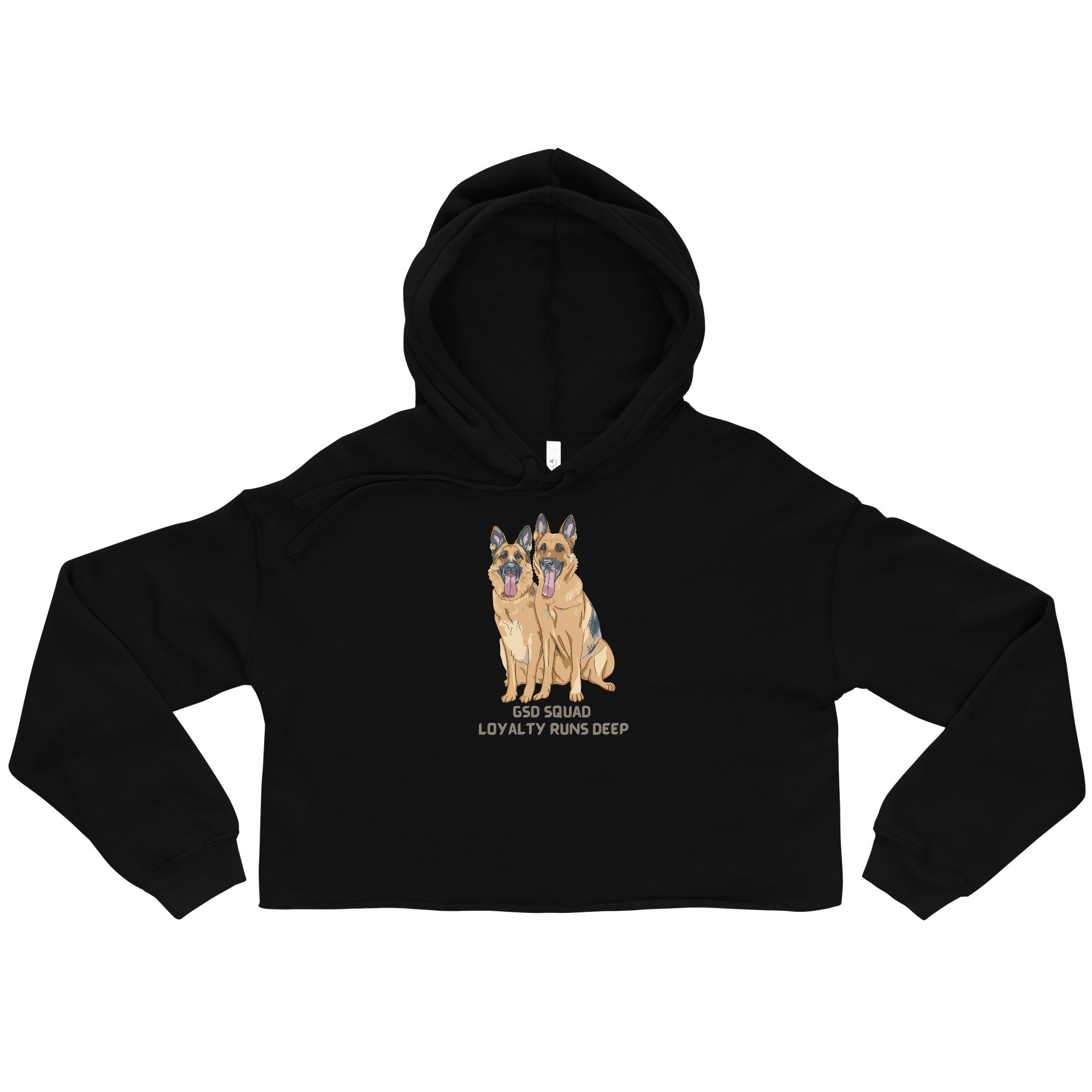 German Shephard Crop Hoodie