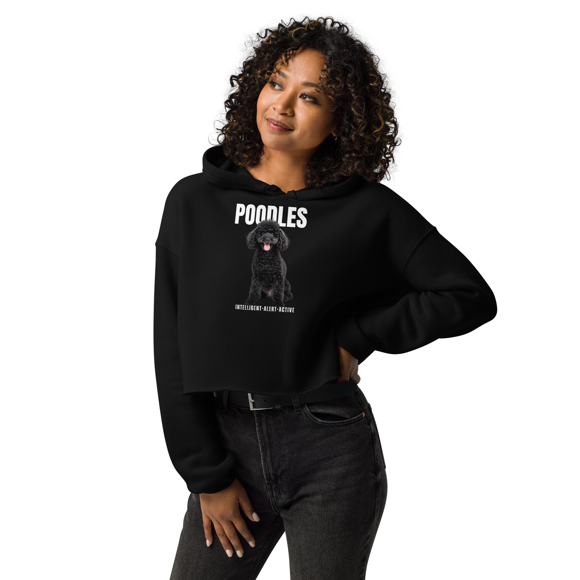 Poodle Crop Hoodie