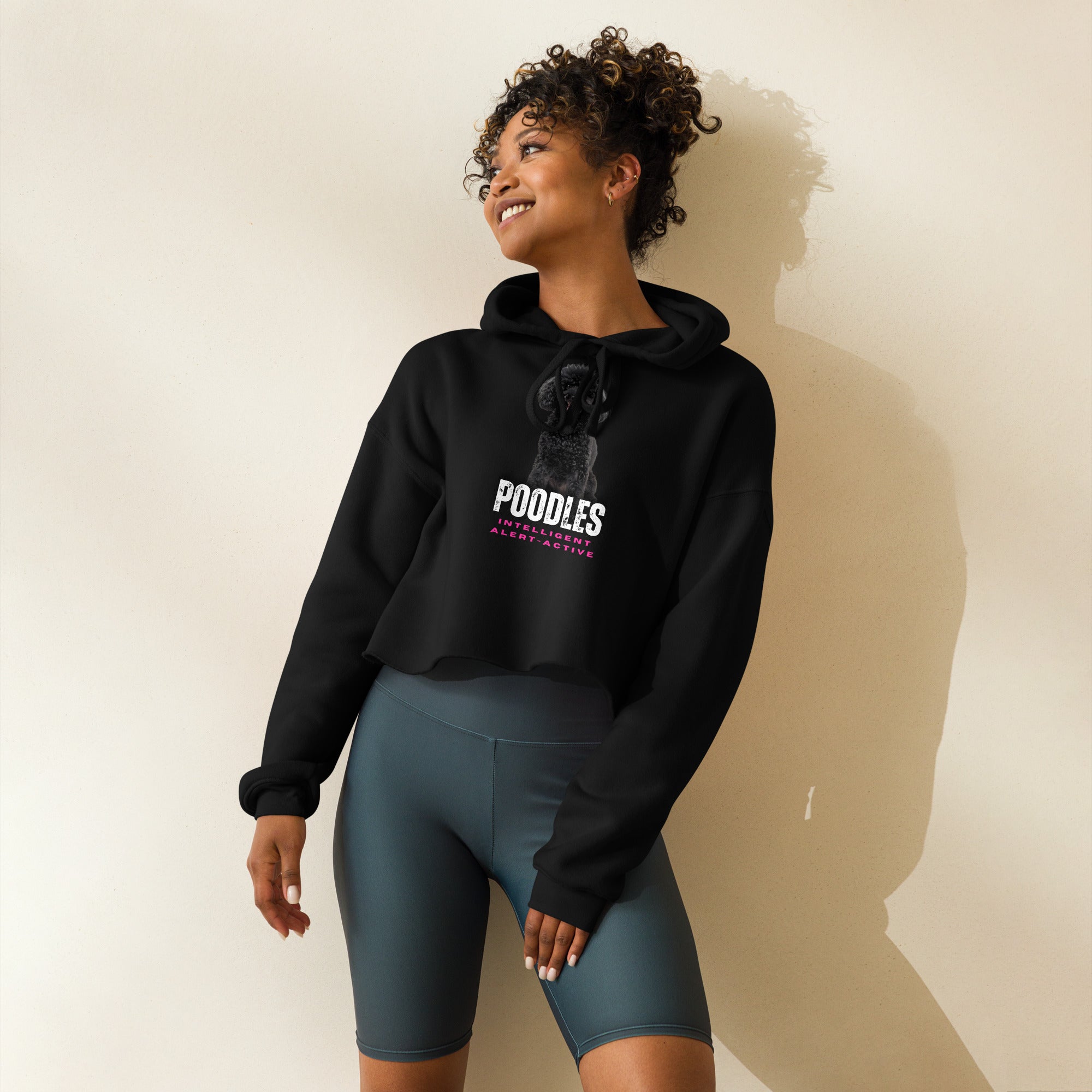 Poodle Crop Hoodie