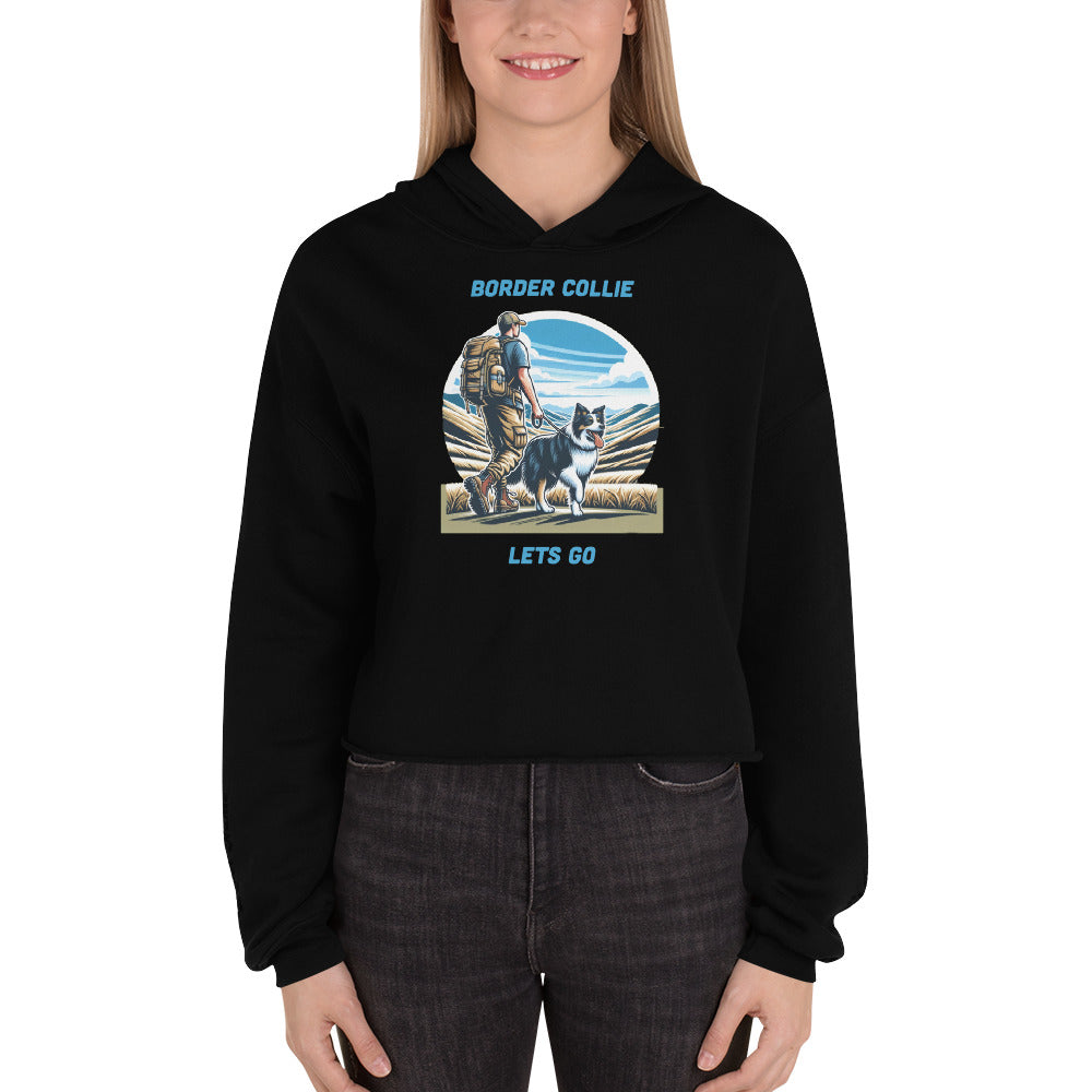 Border Collie Crop Hoodie