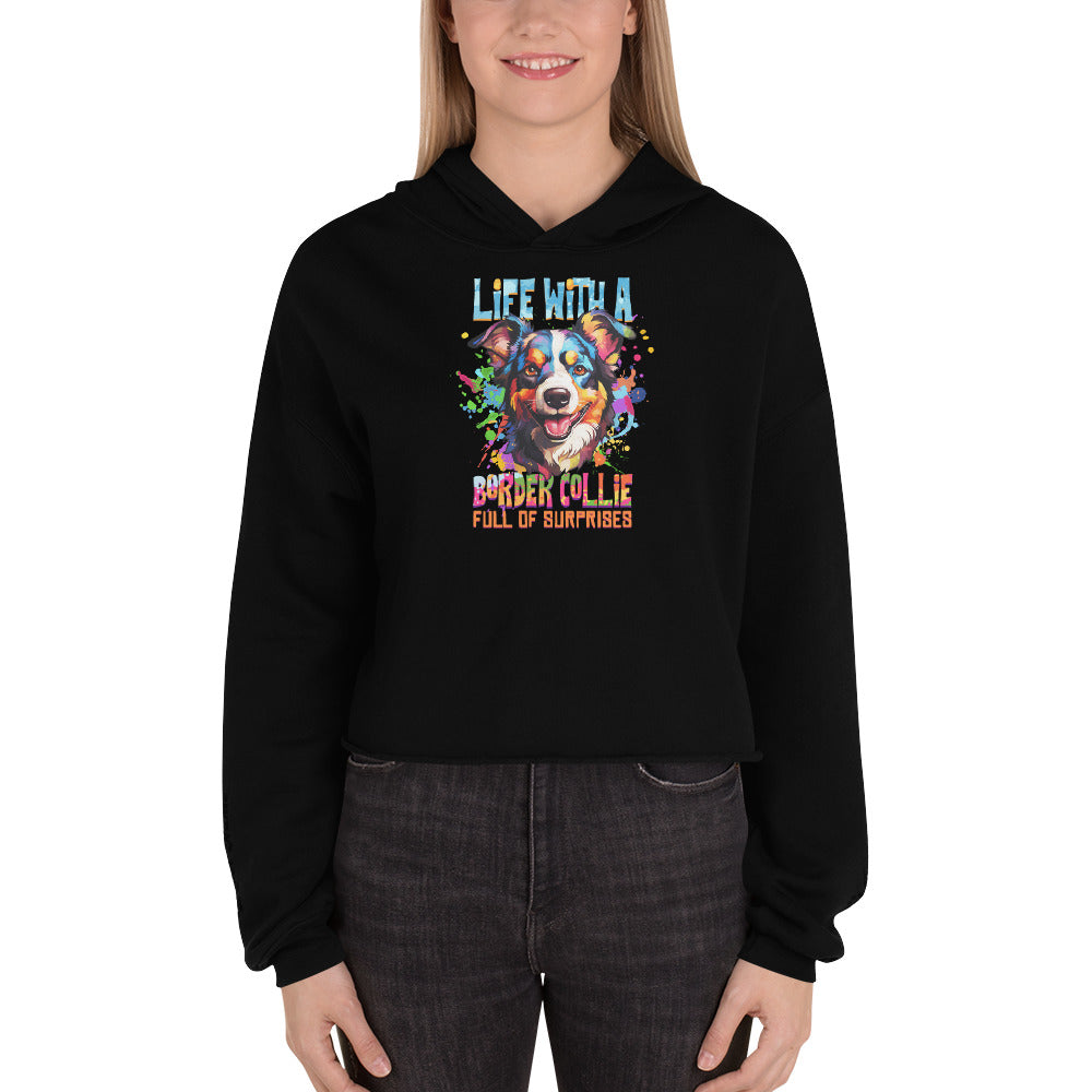 Border Collie Crop Hoodie