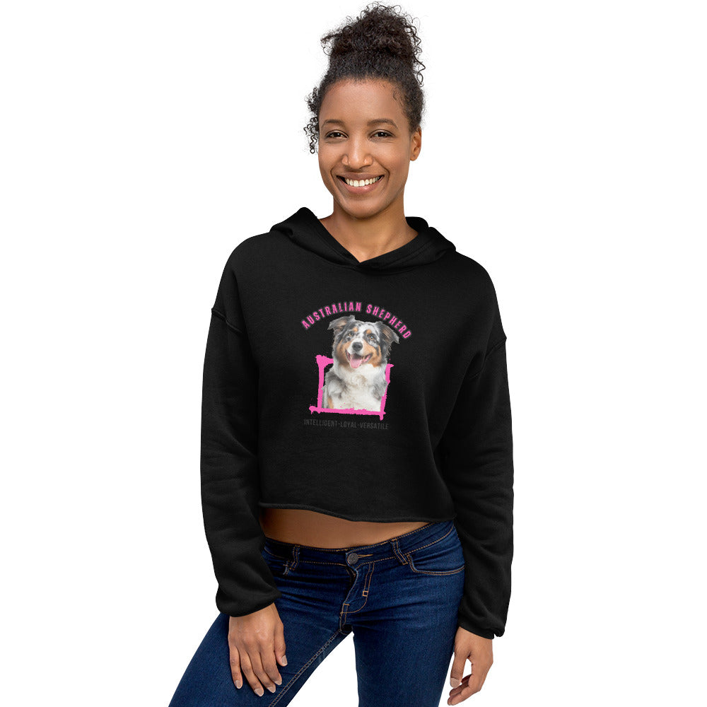 Australian Shepherds Crop Hoodie