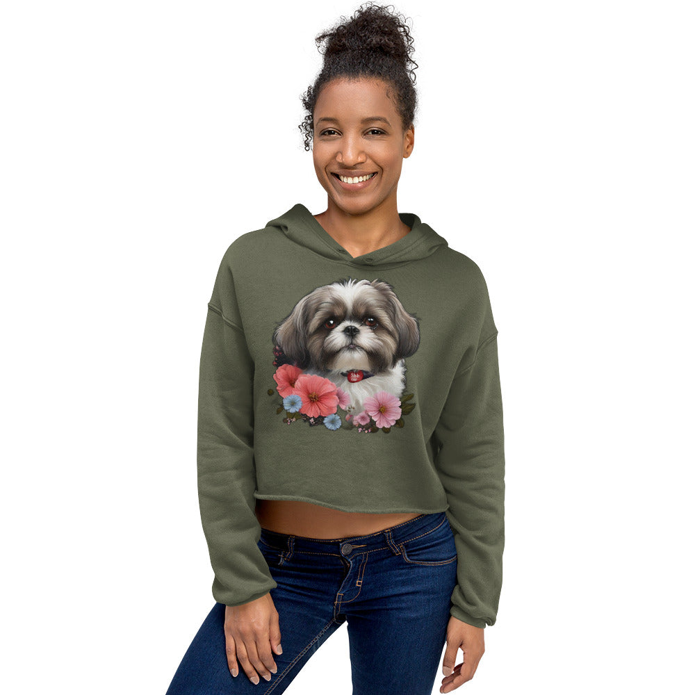 Shih-tzu Crop Hoodie