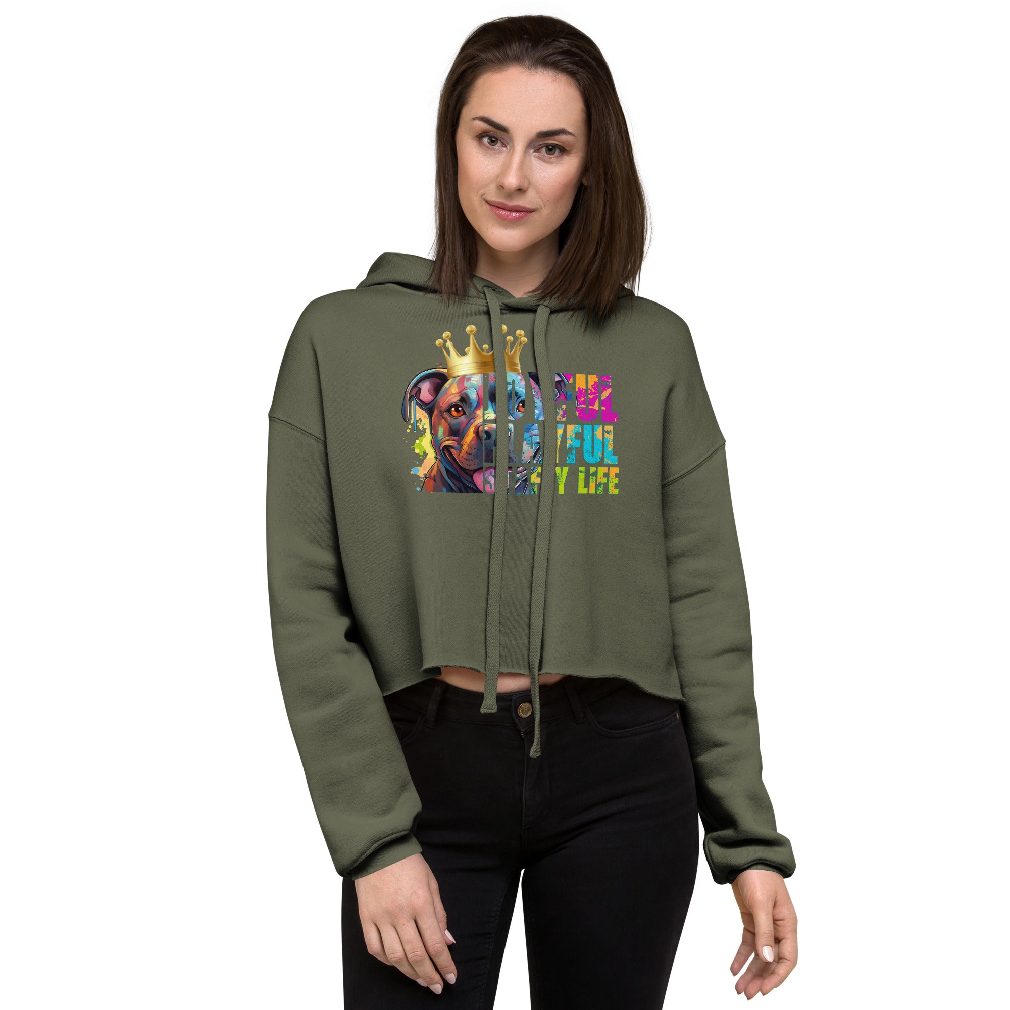 Staffordshire Bull Terrier Crop Hoodie