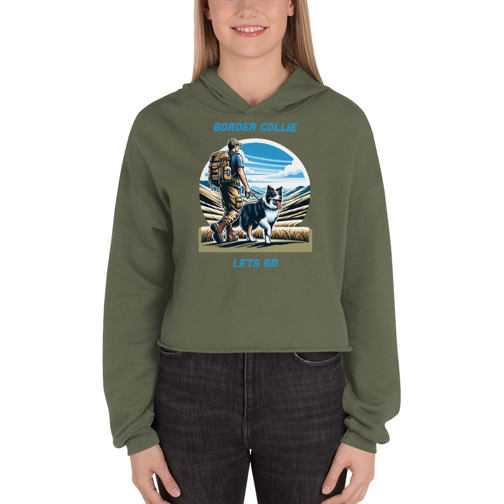 German Shephard Crop Hoodie