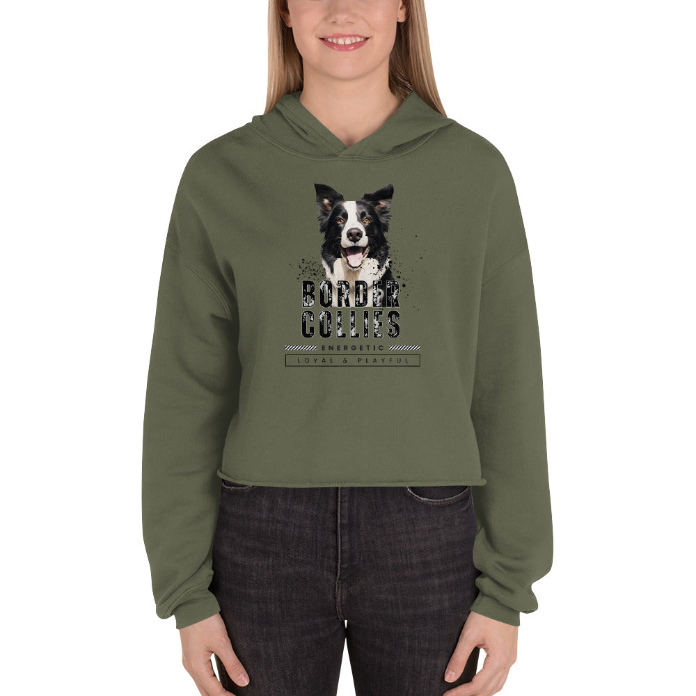 Border Collie Crop Hoodie