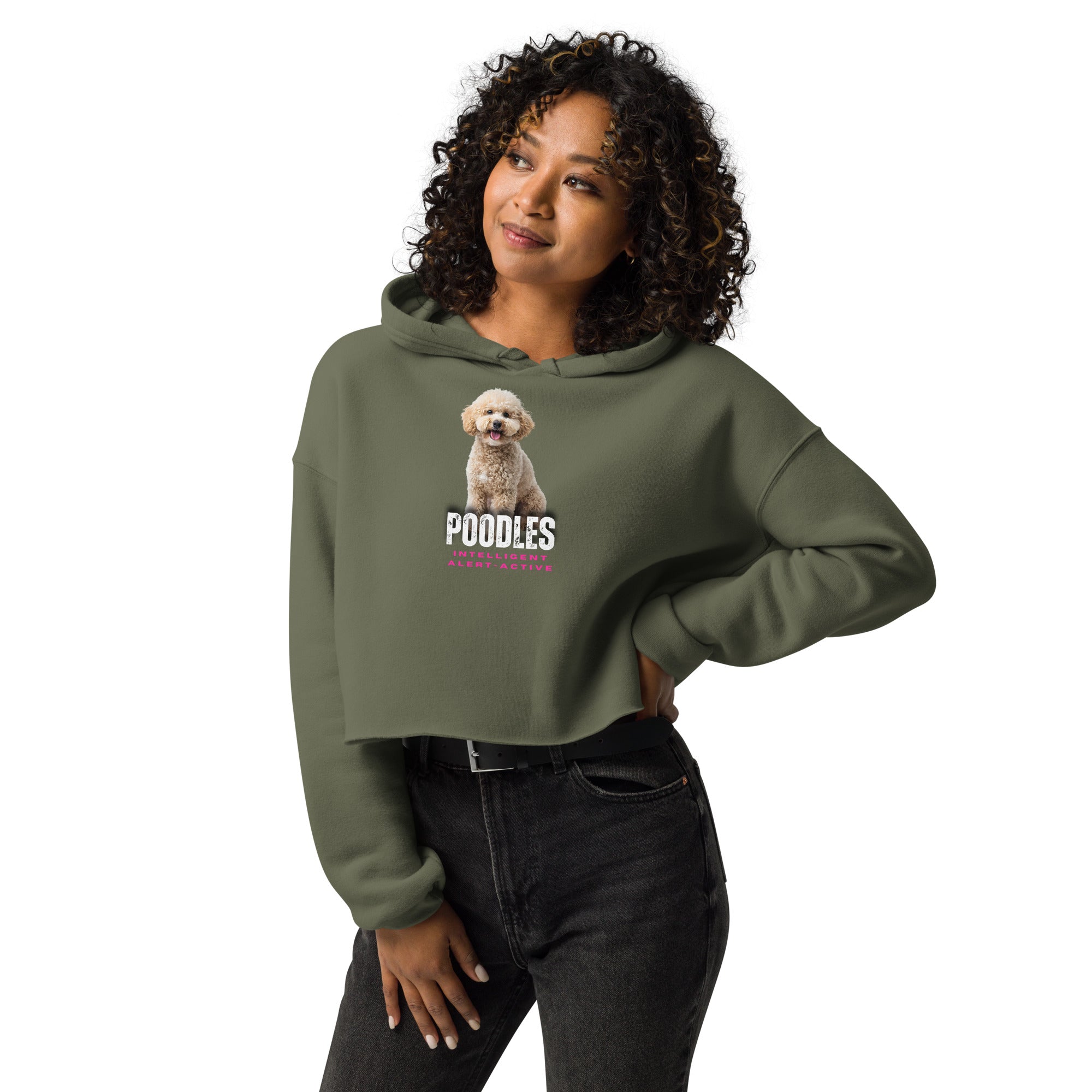 Poodle Crop Hoodie