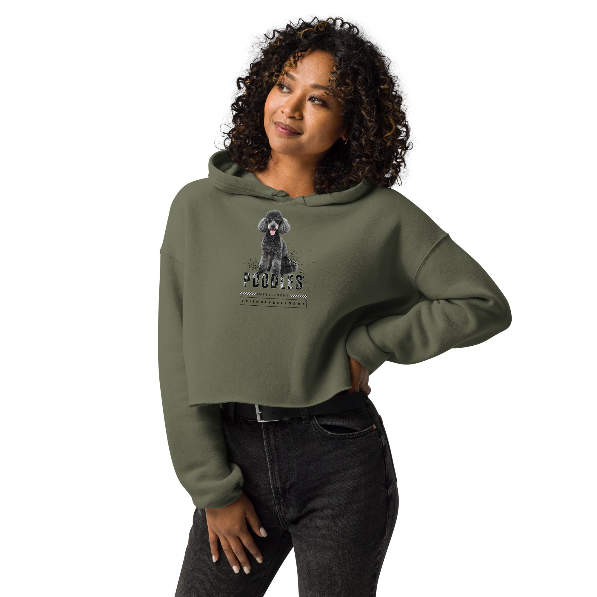 Poodle Crop Hoodie