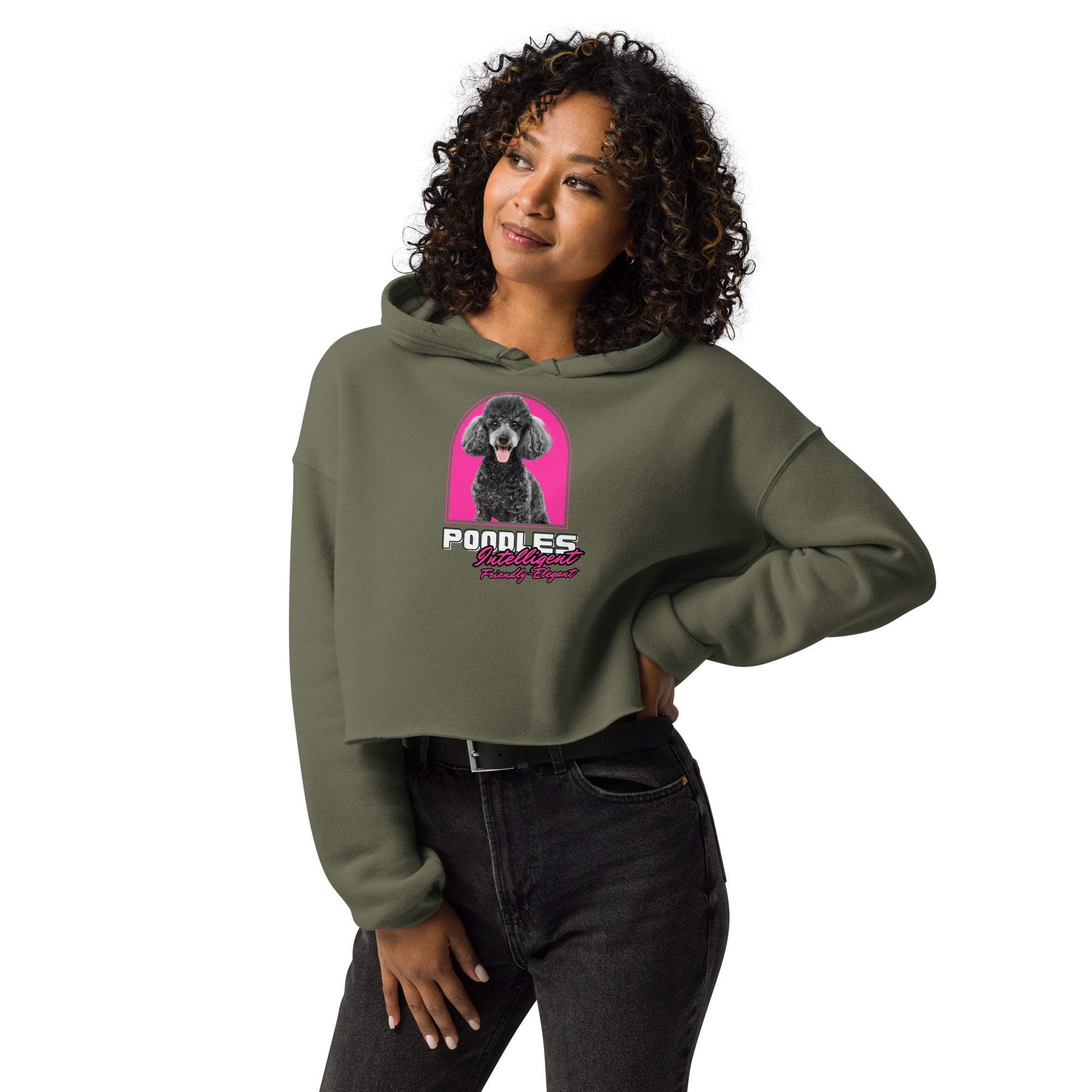 Poodle Crop Hoodie