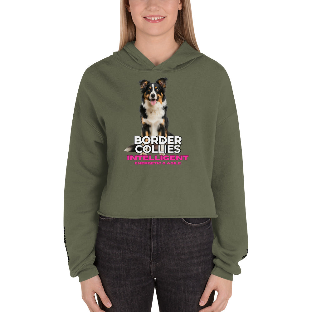 Border Collie Crop Hoodie