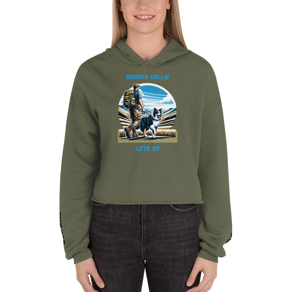 Border Collie Crop Hoodie