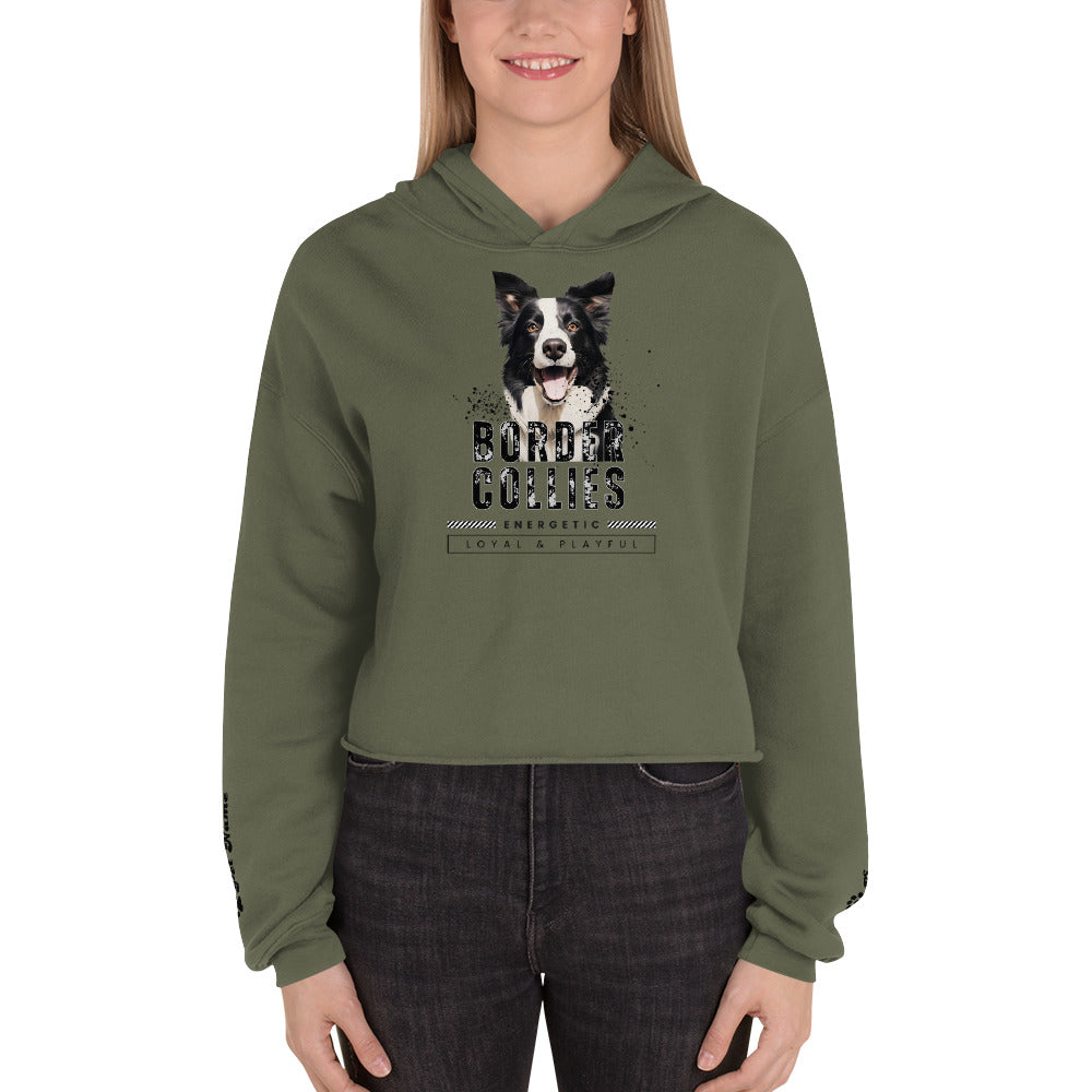 Border Collie Crop Hoodie