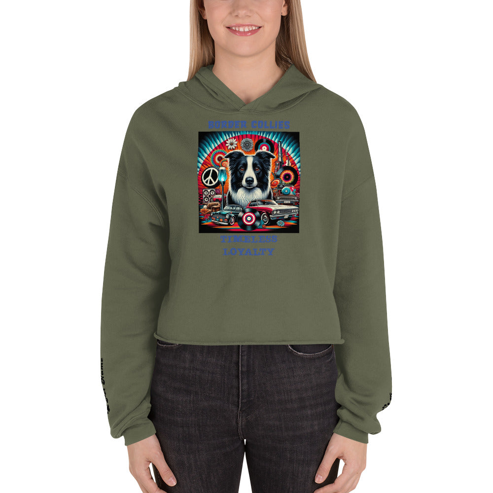 Border Collie Crop Hoodie