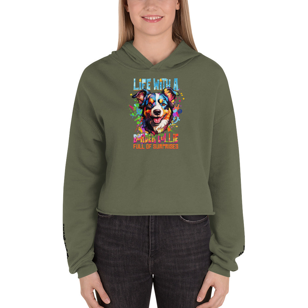 Border Collie Crop Hoodie