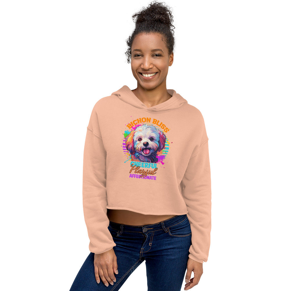 Bichon Frise Crop Hoodie