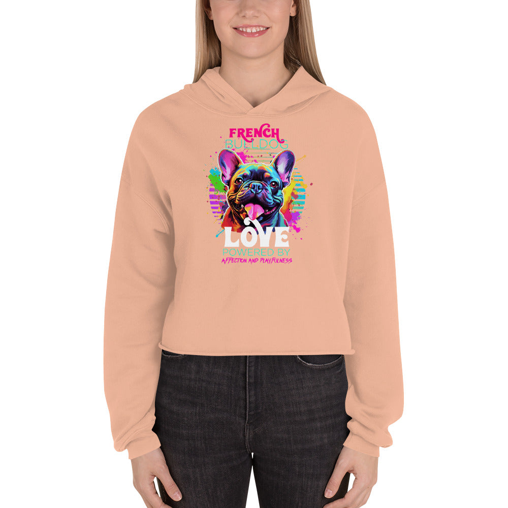 French Bulldog Crop Hoodie