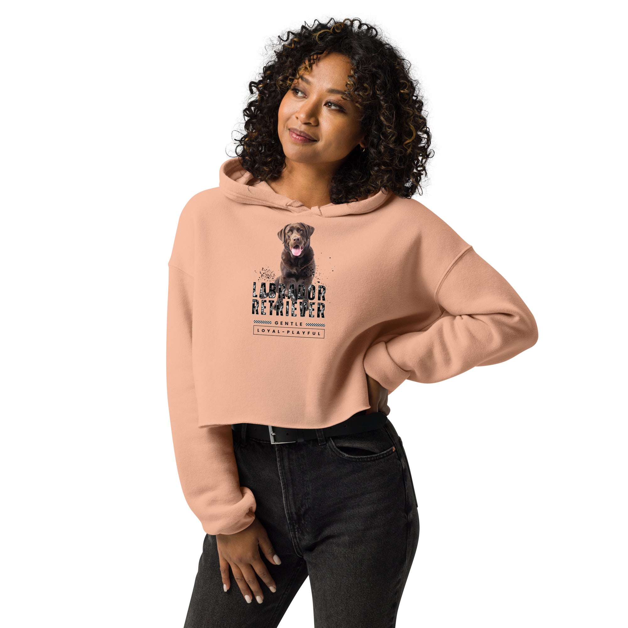 Labrador Retriever Crop Hoodie