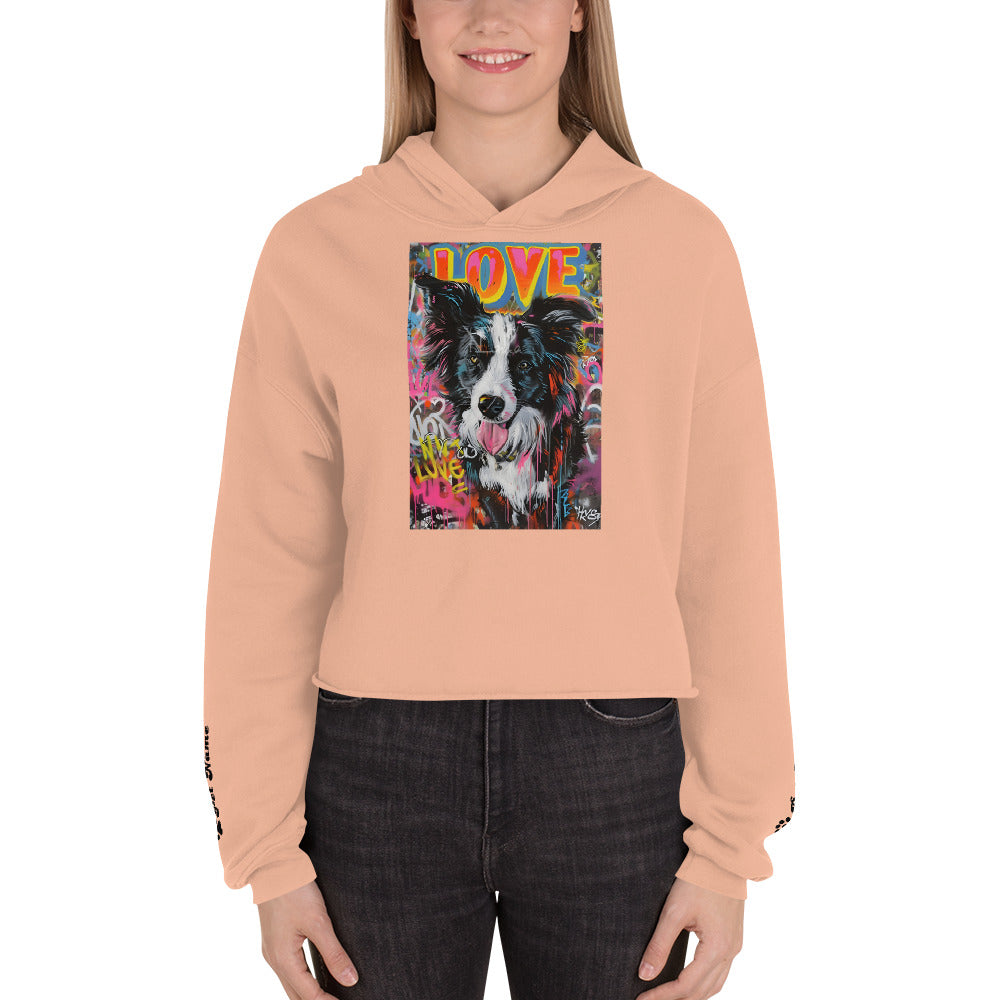 Border Collie Crop Hoodie