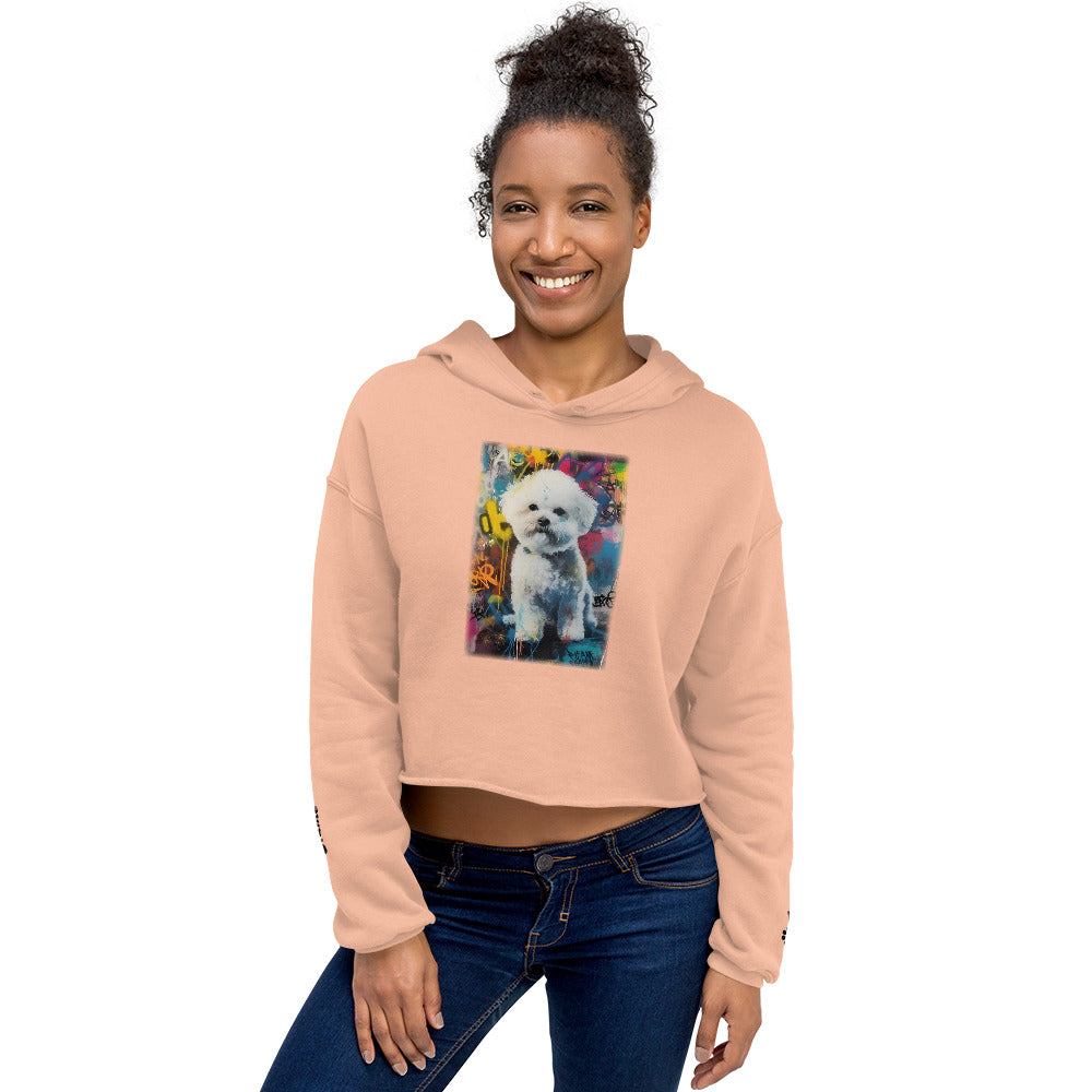 Bichon Frise Crop Hoodie