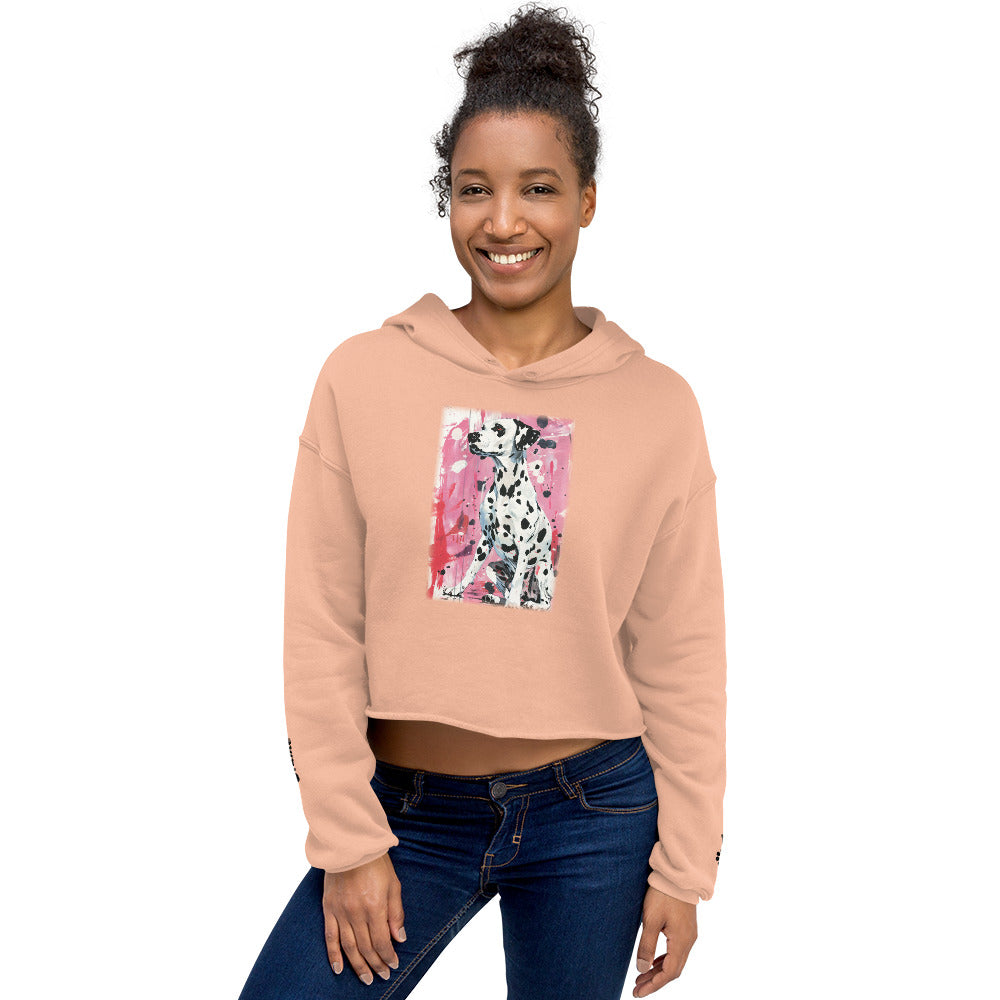 Dalmatian Crop Hoodie