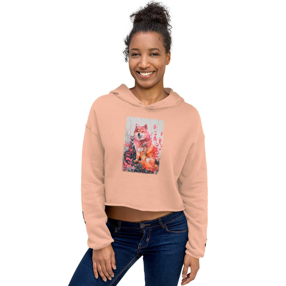 Finnish Spitz Crop Hoodie