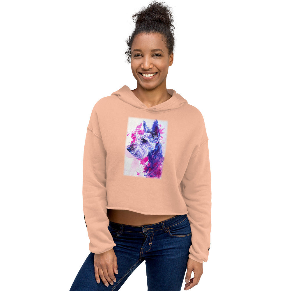 Fox Terrier-Wire Crop Hoodie