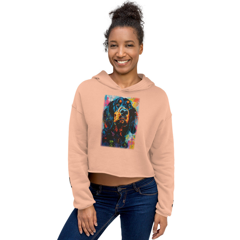 Gordon Setter Crop Hoodie