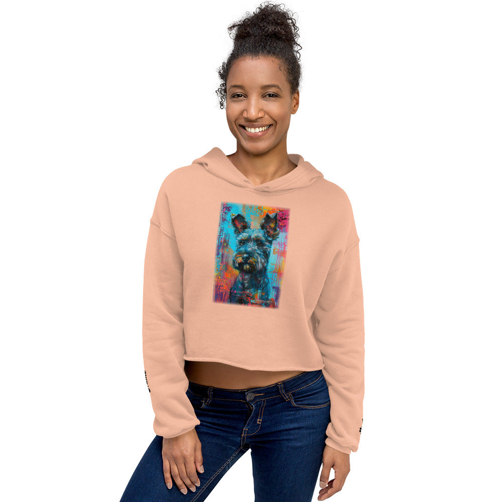 Kerry Blue Terrier Crop Hoodie