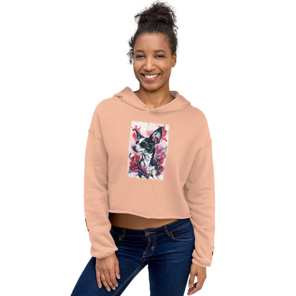 Rat Terrier Crop Hoodie