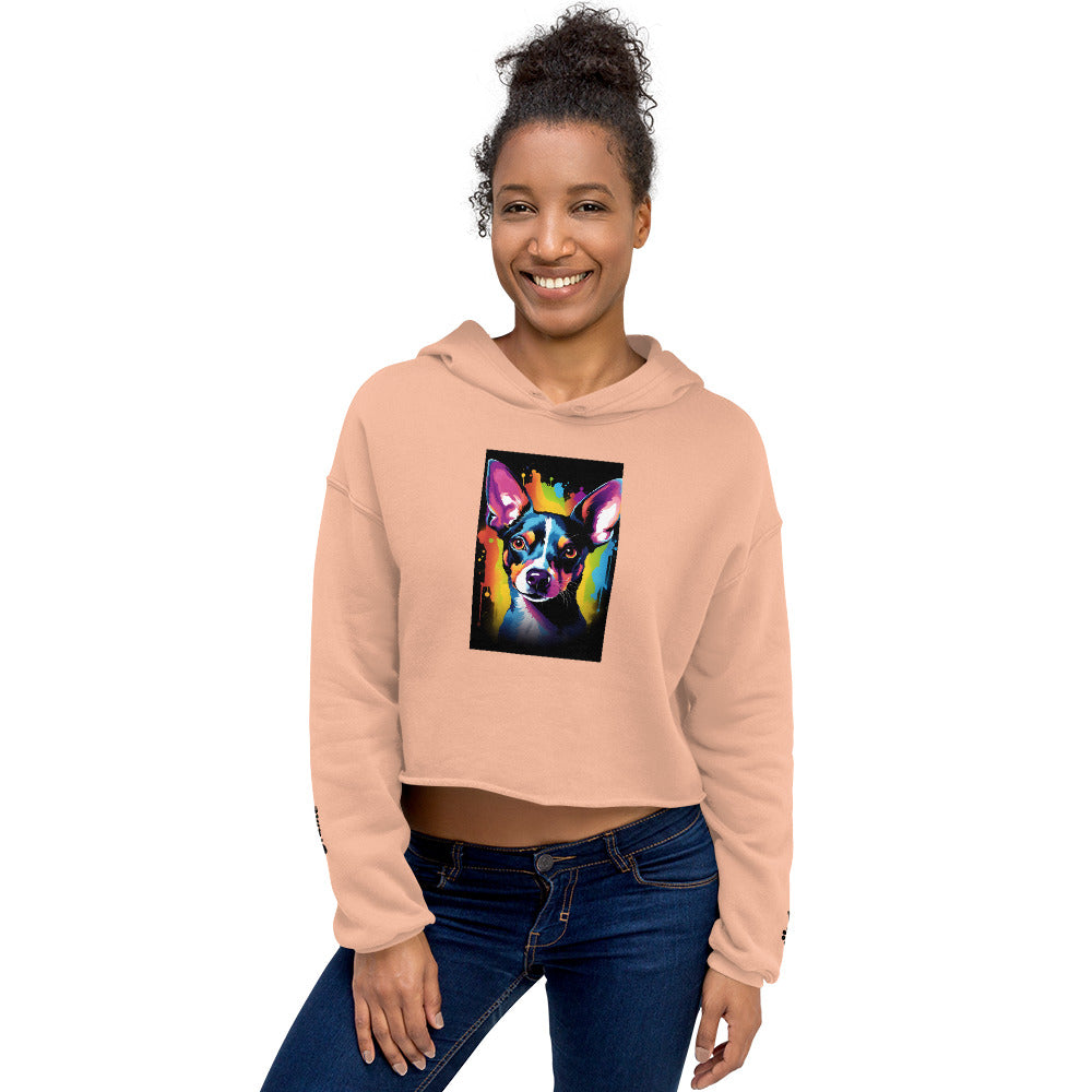 Rat Terrier Crop Hoodie