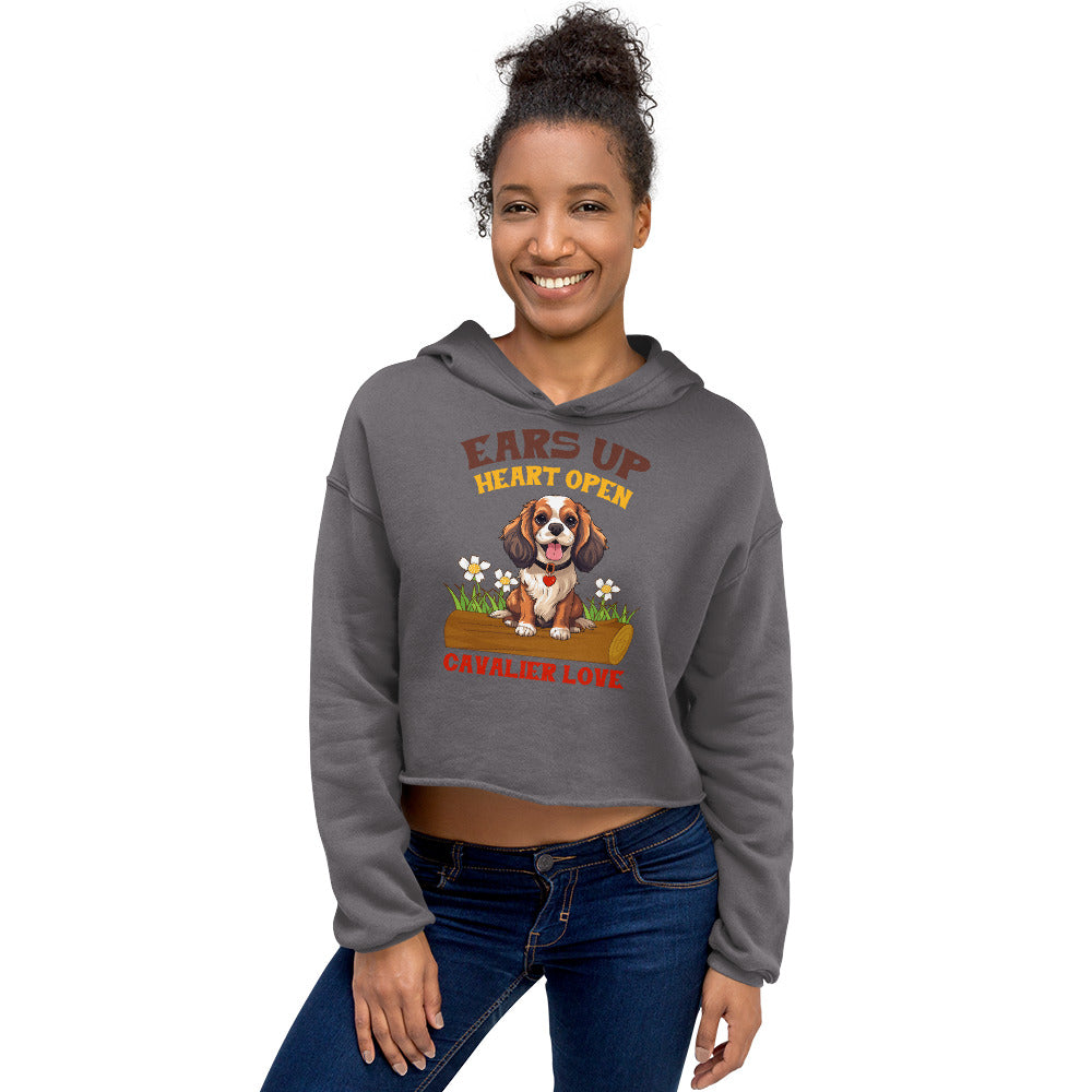 Cavalier King Charles Crop Hoodie