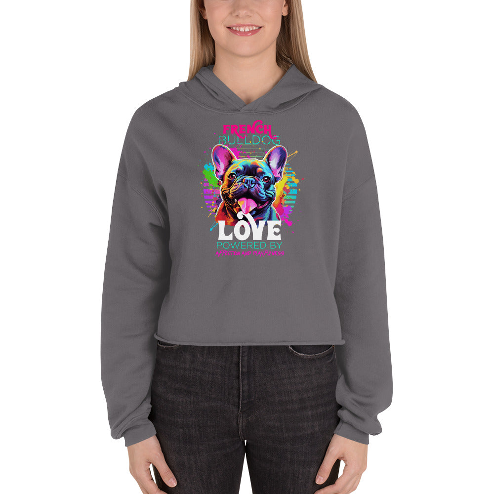 French Bulldog Crop Hoodie