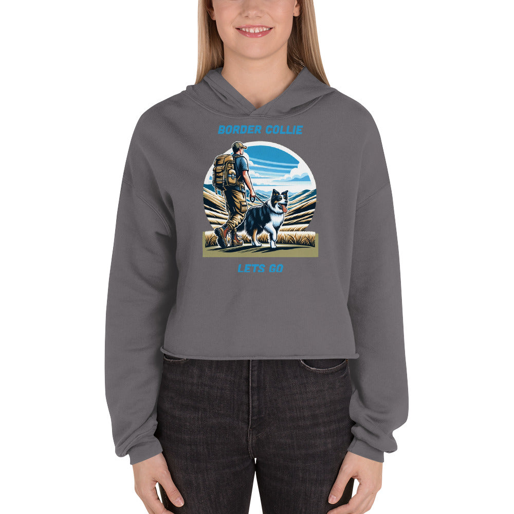 German Shephard Crop Hoodie