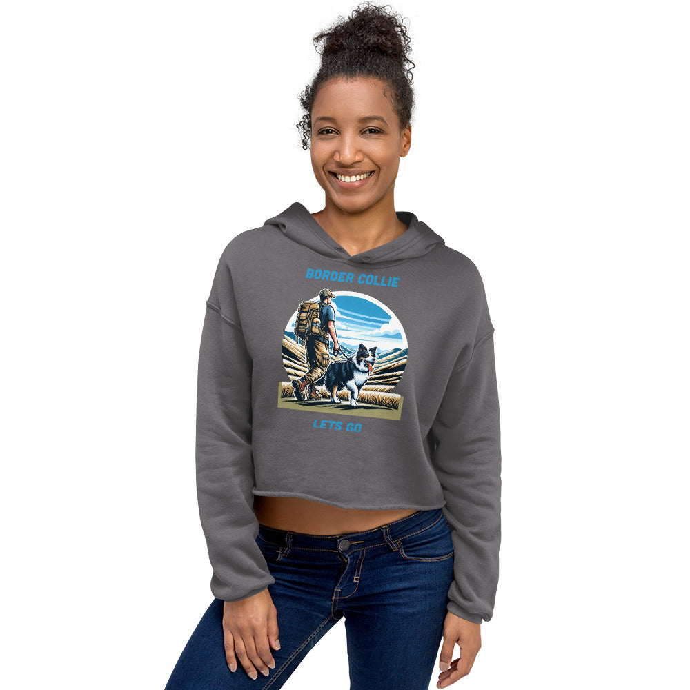 German Shephard Crop Hoodie