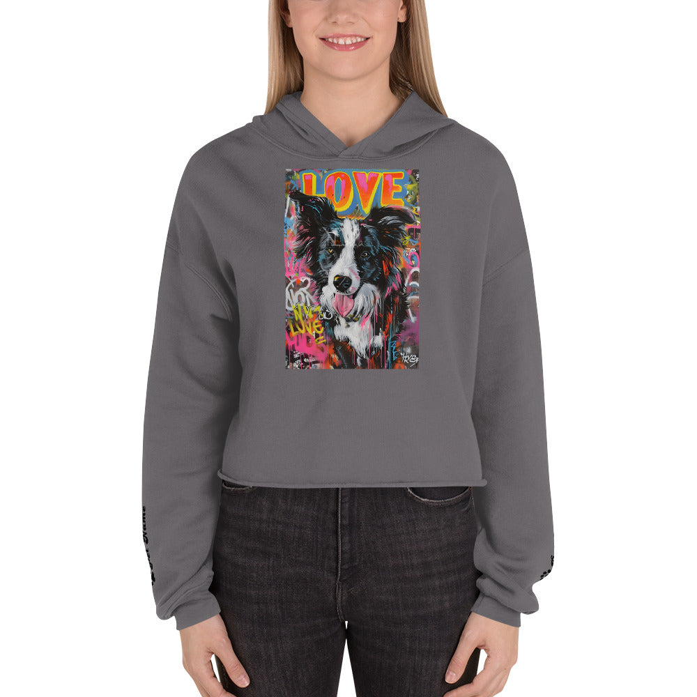 Border Collie Crop Hoodie