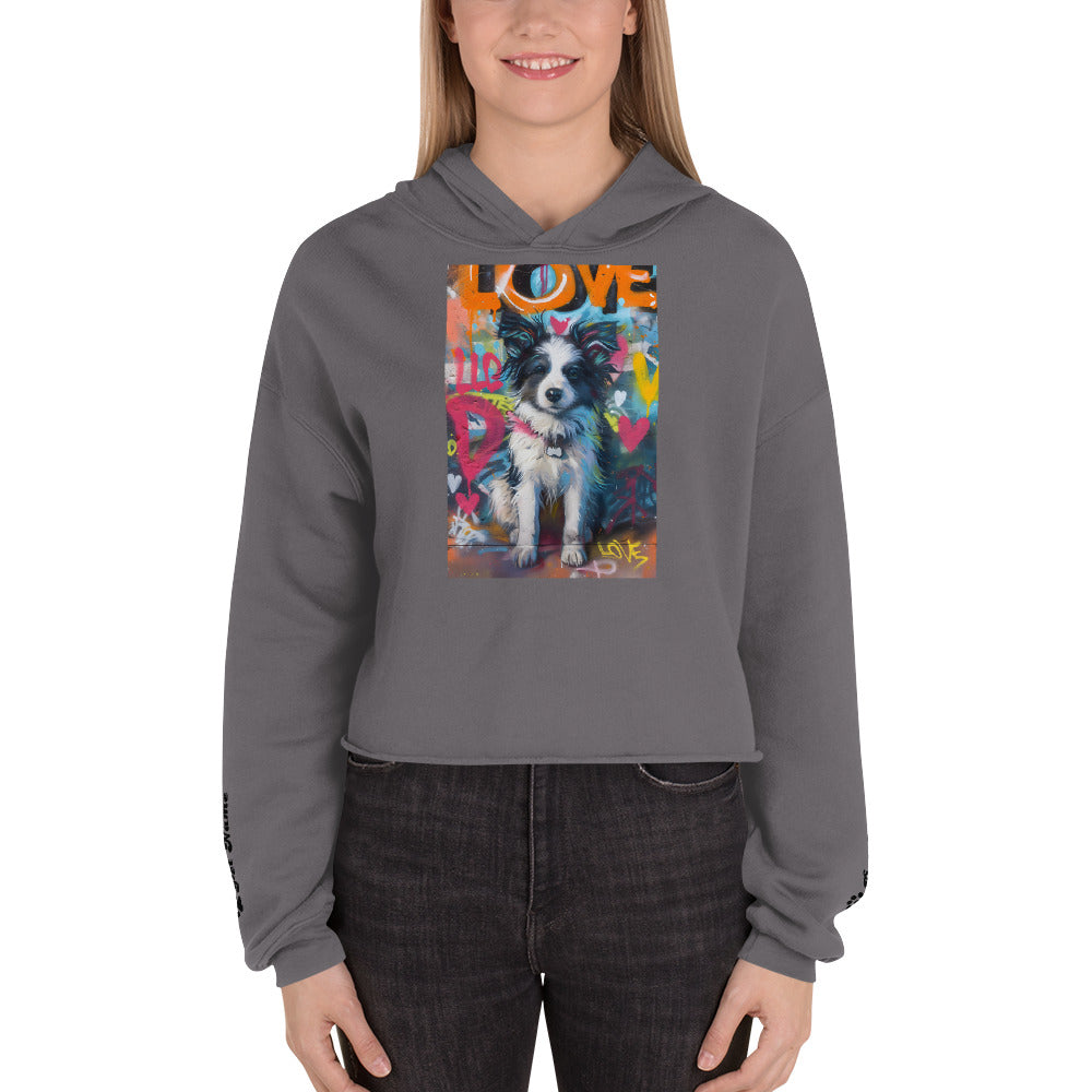 Border Collie Crop Hoodie