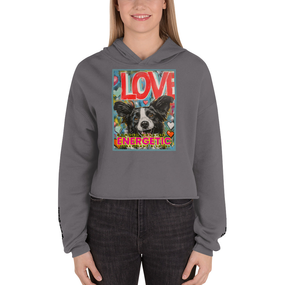 Border Collie Crop Hoodie