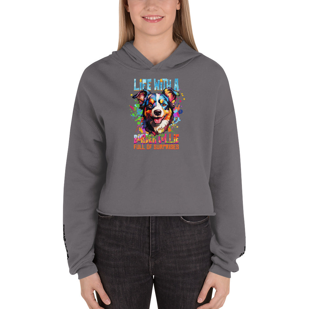 Border Collie Crop Hoodie