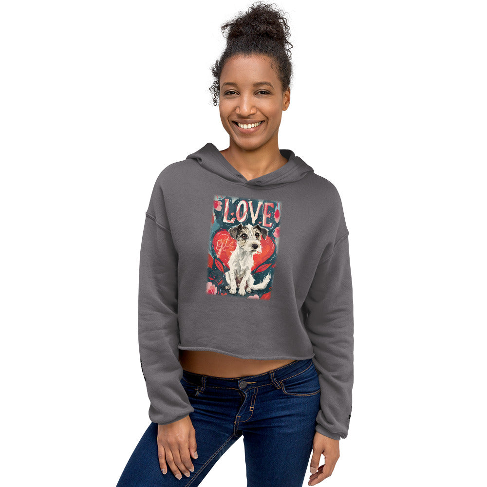 Fox Terrier-Wire Crop Hoodie